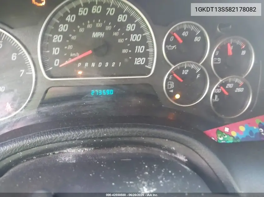 2008 GMC Envoy Sle VIN: 1GKDT13S582178082 Lot: 42558588