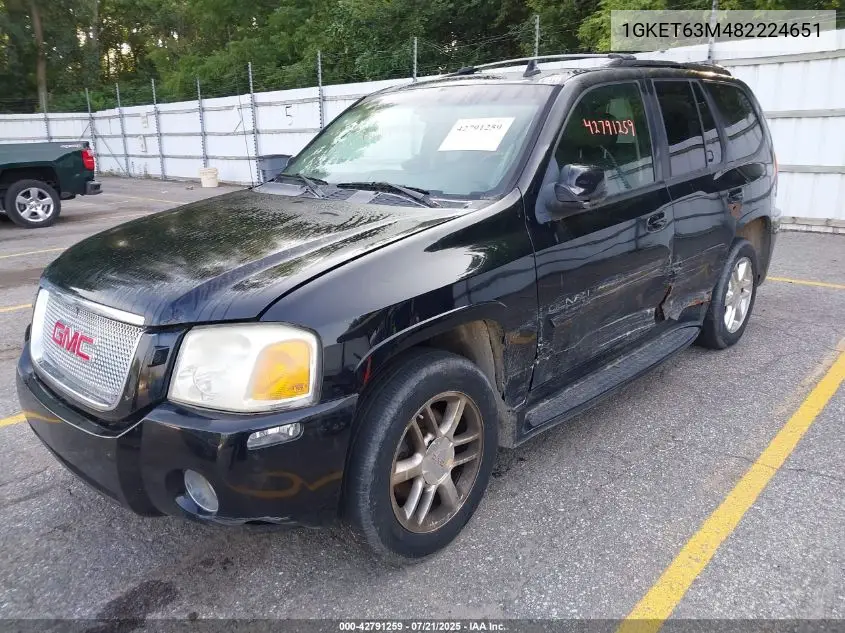 2008 GMC Envoy Denali VIN: 1GKET63M482224651 Lot: 42791259