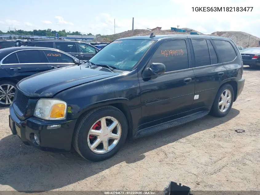 2008 GMC Envoy Denali VIN: 1GKES63M182183477 Lot: 42794573