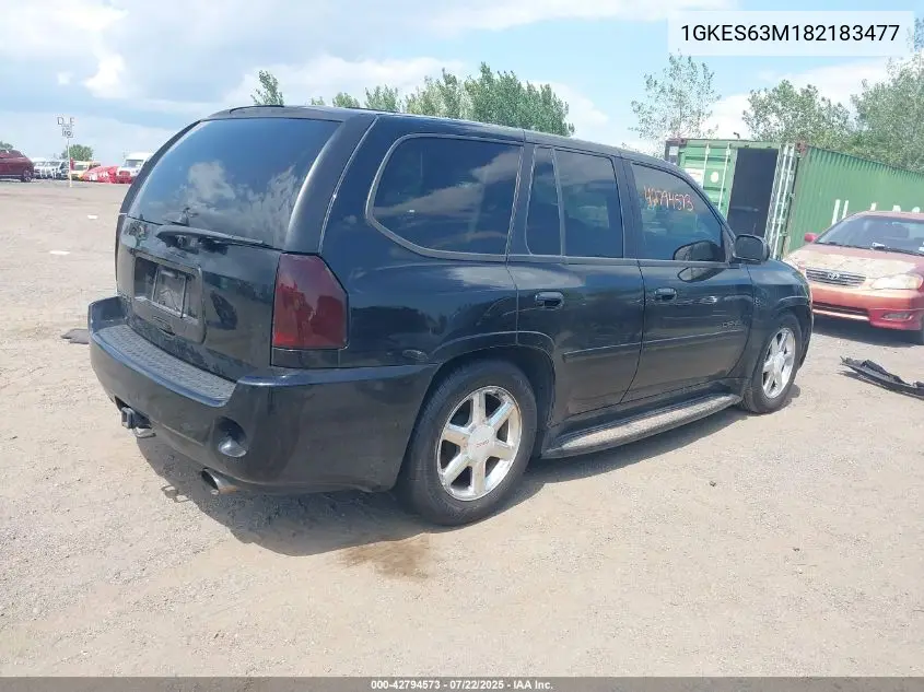 2008 GMC Envoy Denali VIN: 1GKES63M182183477 Lot: 42794573