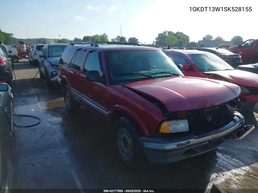 1995 GMC Jimmy VIN: 1GKDT13W1SK528155 Lot: 42177589