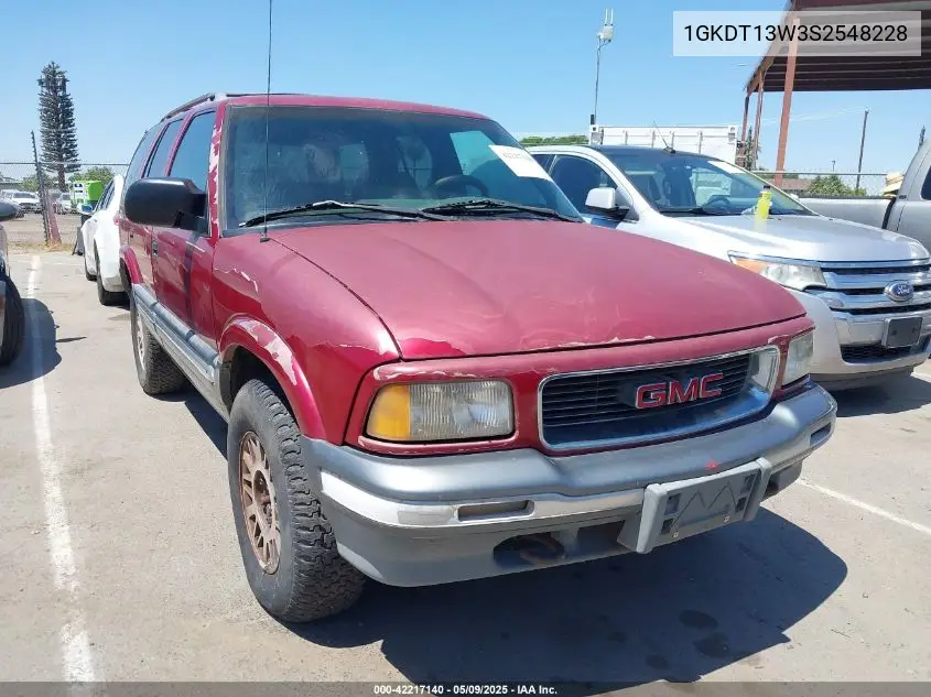 1995 GMC Jimmy VIN: 1GKDT13W3S2548228 Lot: 42217140