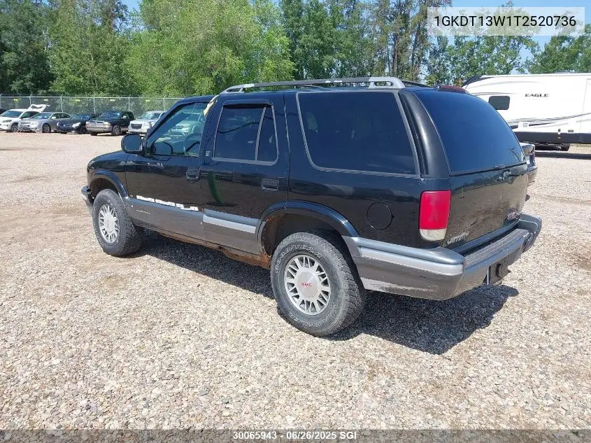 1996 GMC Jimmy VIN: 1GKDT13W1T2520736 Lot: 30065943