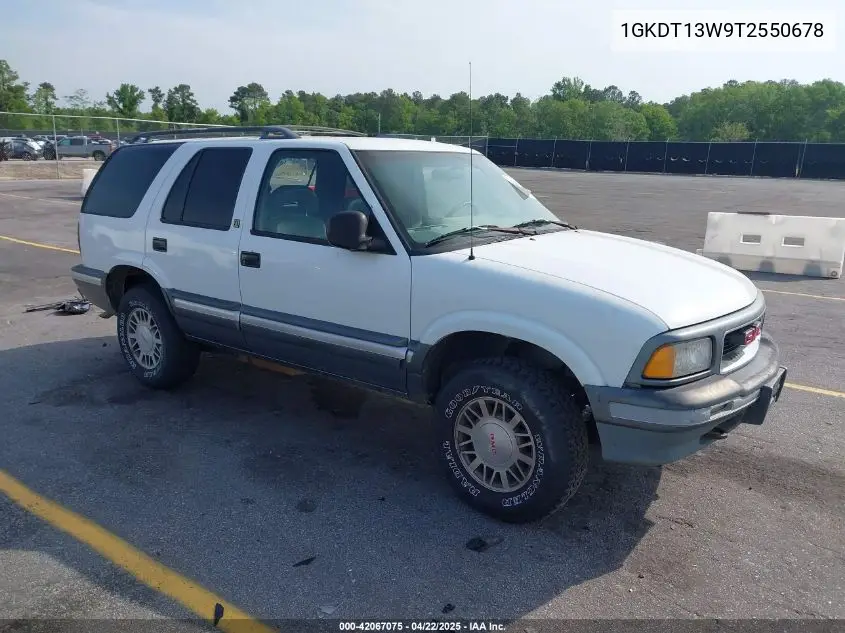 1996 GMC Jimmy VIN: 1GKDT13W9T2550678 Lot: 42067075