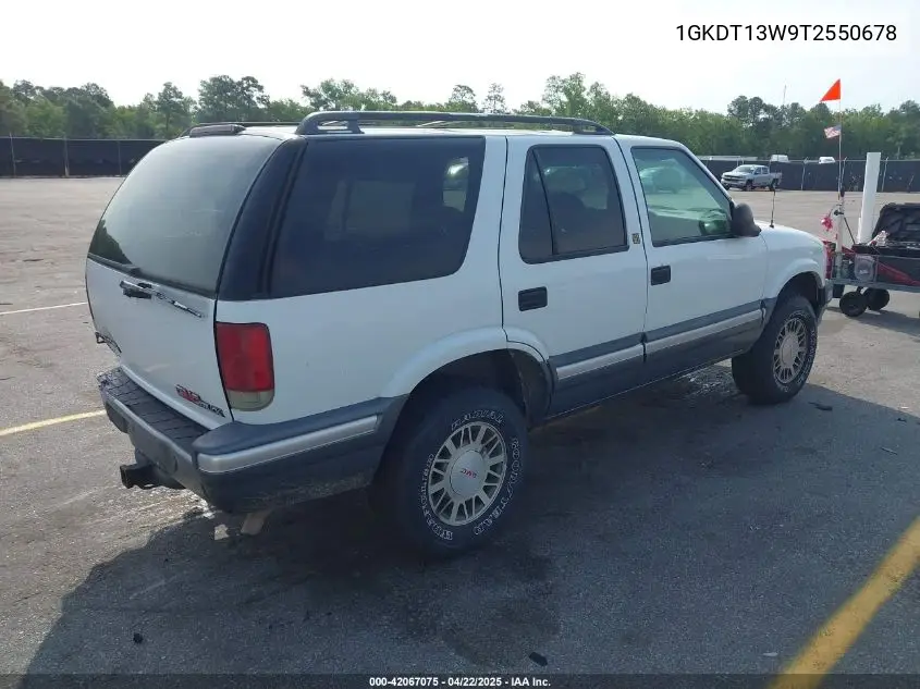 1996 GMC Jimmy VIN: 1GKDT13W9T2550678 Lot: 42067075