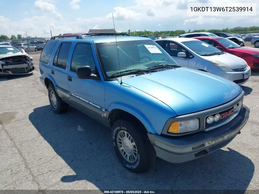 1996 GMC Jimmy VIN: 1GKDT13W6T2539914 Lot: 42188978