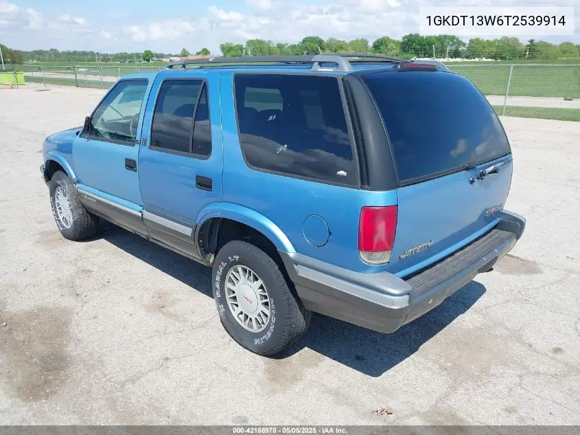 1996 GMC Jimmy VIN: 1GKDT13W6T2539914 Lot: 42188978
