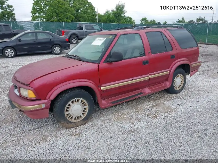 1997 GMC Jimmy Slt VIN: 1GKDT13W2V2512616 Lot: 42173183