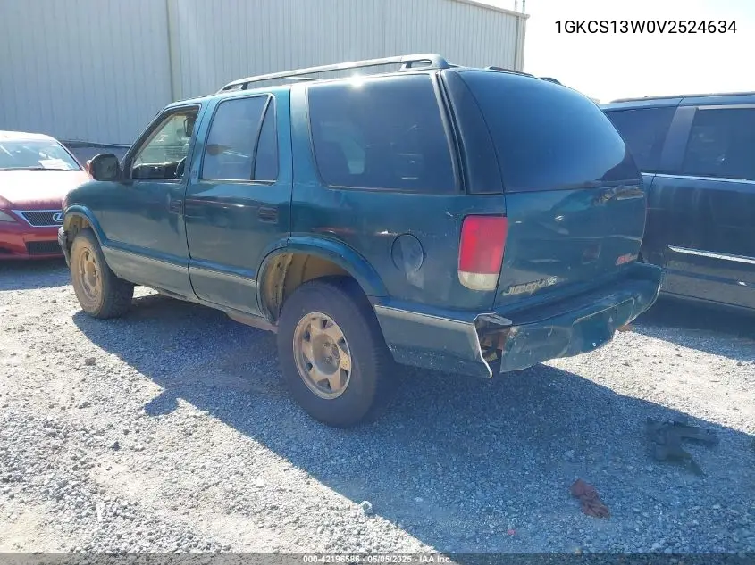 1997 GMC Jimmy Sls VIN: 1GKCS13W0V2524634 Lot: 42196586