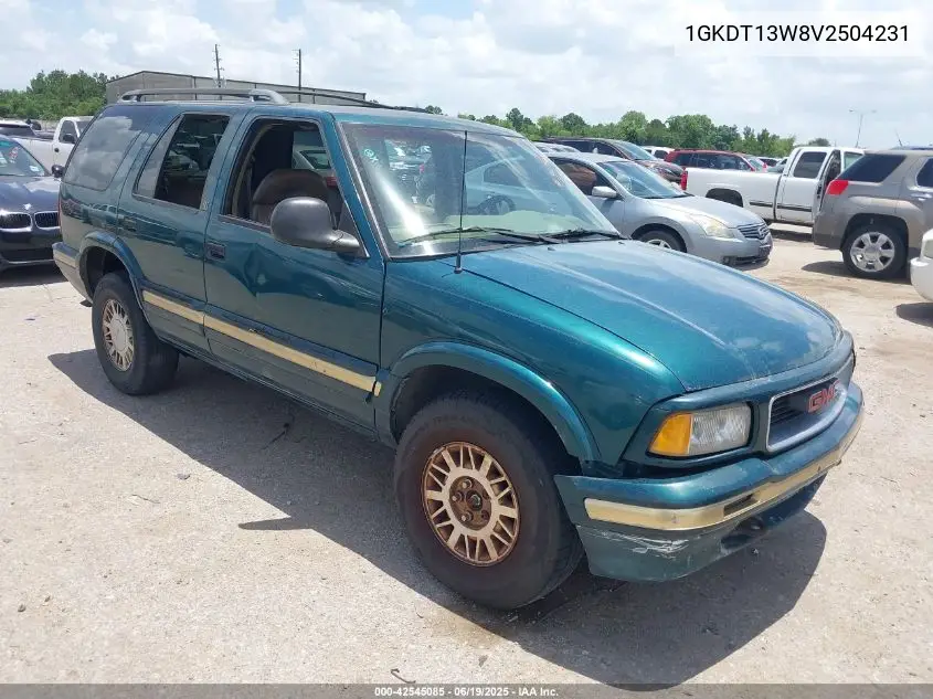 1997 GMC Jimmy Slt VIN: 1GKDT13W8V2504231 Lot: 42545085