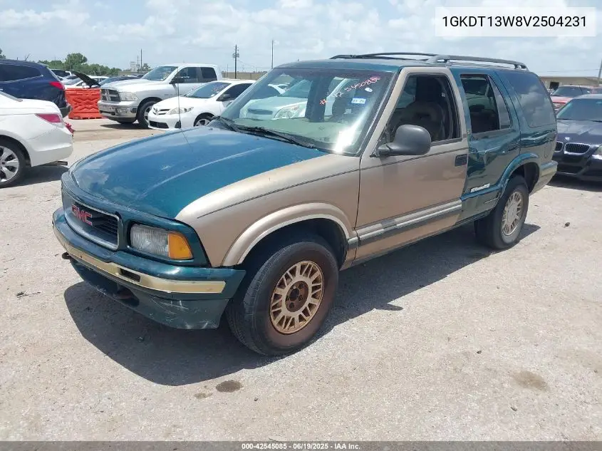 1997 GMC Jimmy Slt VIN: 1GKDT13W8V2504231 Lot: 42545085
