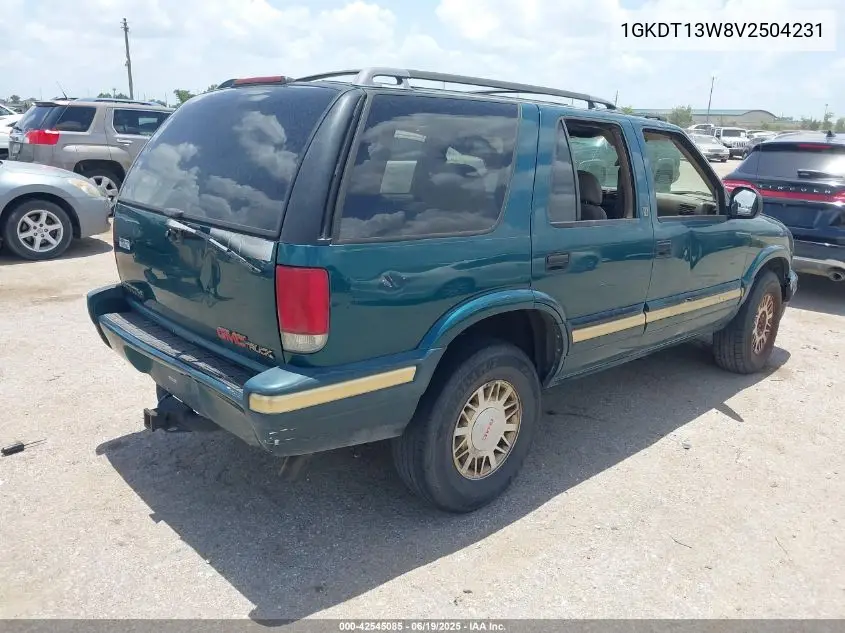 1997 GMC Jimmy Slt VIN: 1GKDT13W8V2504231 Lot: 42545085