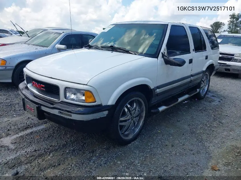 1997 GMC Jimmy Sls VIN: 1GKCS13W7V2517101 Lot: 42556061