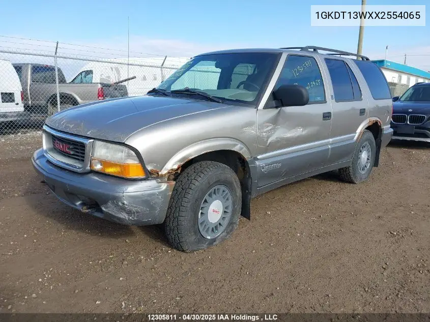 1999 GMC Jimmy VIN: 1GKDT13WXX2554065 Lot: 12305811