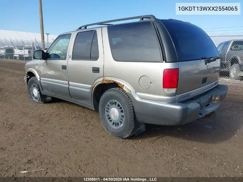 1999 GMC Jimmy VIN: 1GKDT13WXX2554065 Lot: 12305811