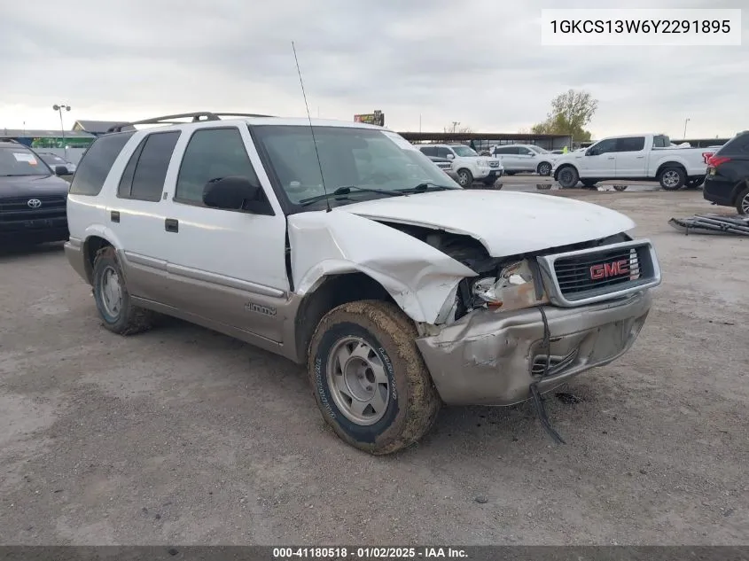2000 GMC Jimmy Sle VIN: 1GKCS13W6Y2291895 Lot: 41180518