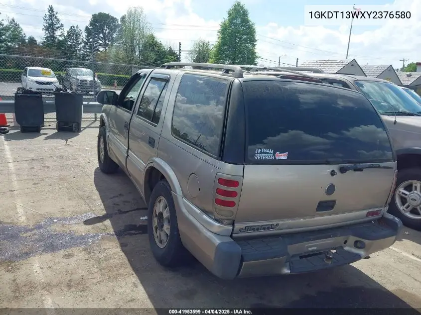 2000 GMC Jimmy Sle VIN: 1GKDT13WXY2376580 Lot: 41953599