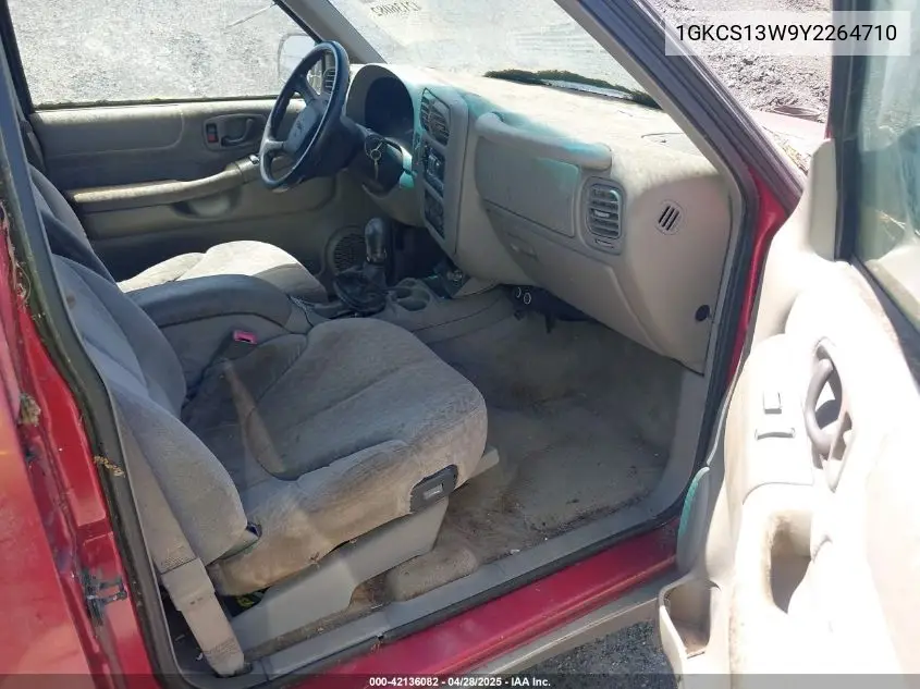 2000 GMC Jimmy Sle VIN: 1GKCS13W9Y2264710 Lot: 42136082