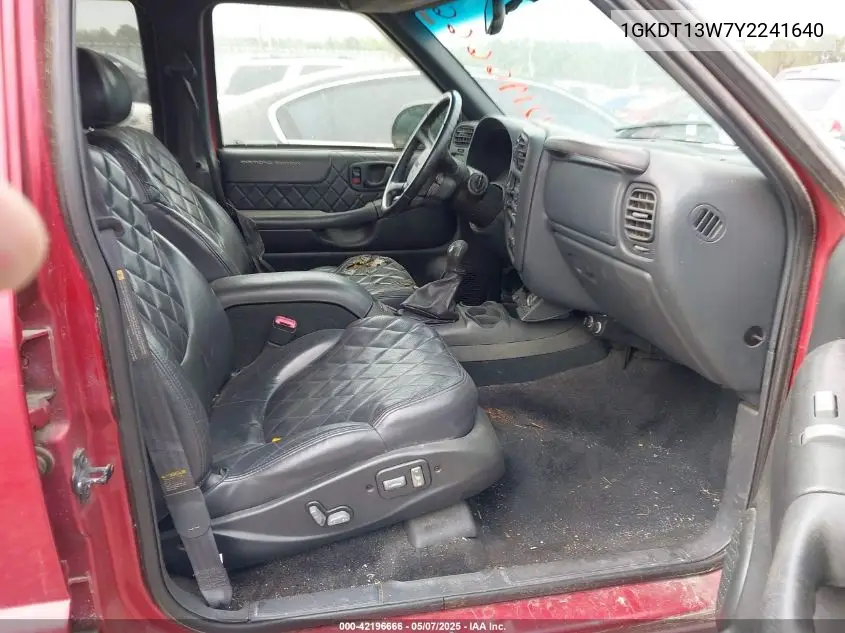 2000 GMC Jimmy Jde W/1Sh/1Sj VIN: 1GKDT13W7Y2241640 Lot: 42196666