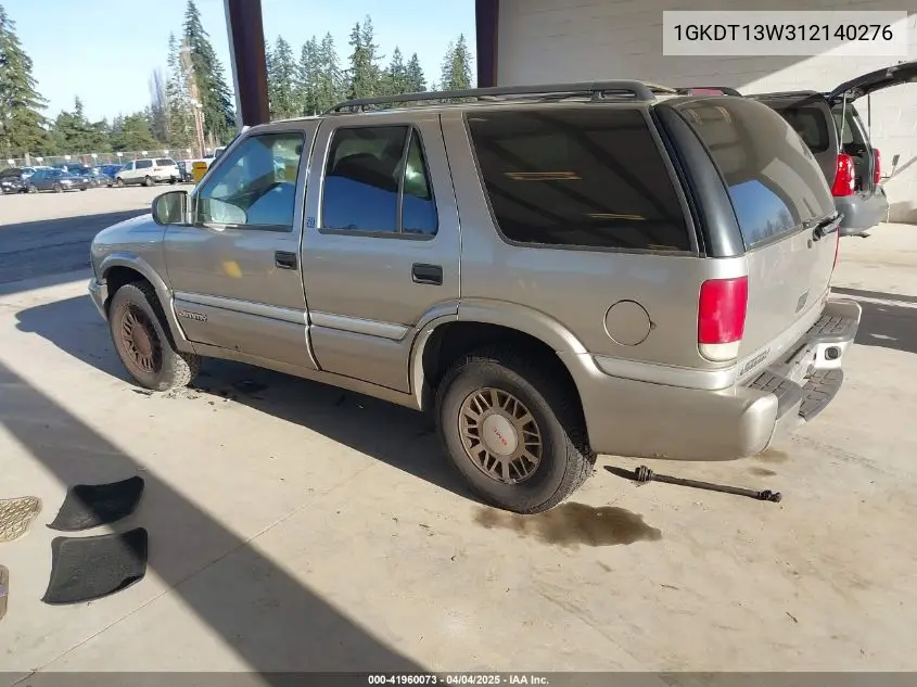 2001 GMC Jimmy Sle VIN: 1GKDT13W312140276 Lot: 41960073