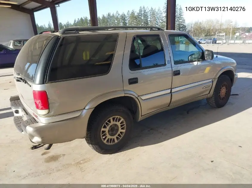 2001 GMC Jimmy Sle VIN: 1GKDT13W312140276 Lot: 41960073