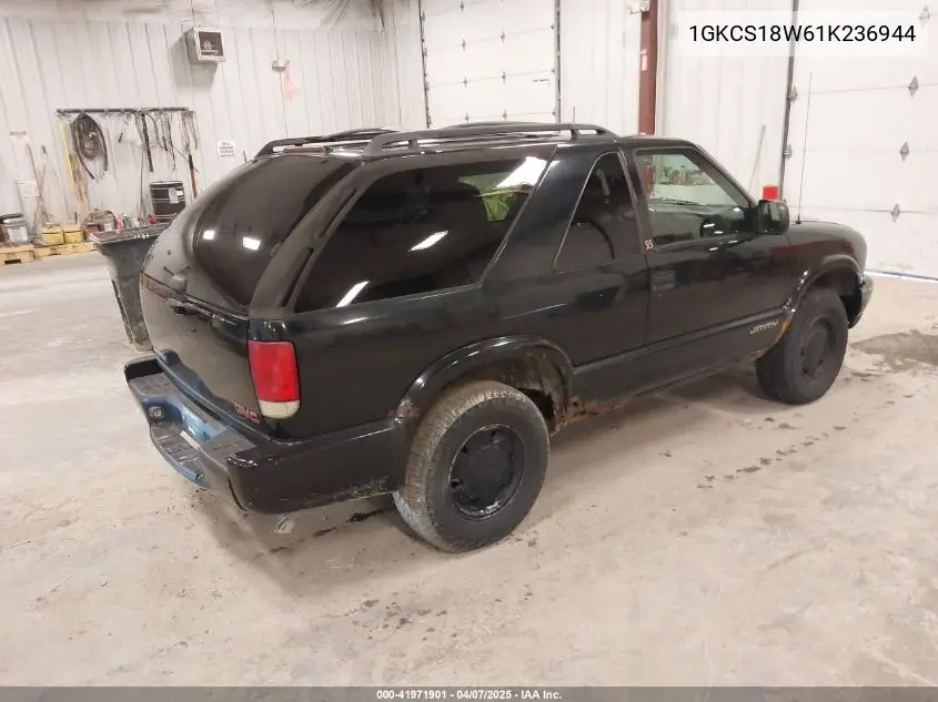 2001 GMC Jimmy Sls VIN: 1GKCS18W61K236944 Lot: 41971901