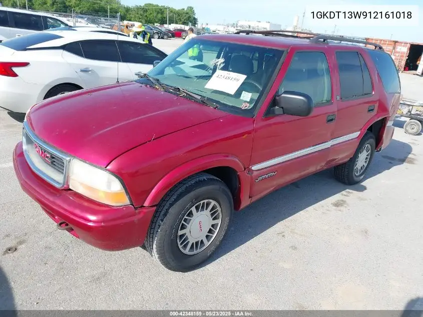 2001 GMC Jimmy Sle VIN: 1GKDT13W912161018 Lot: 42348159
