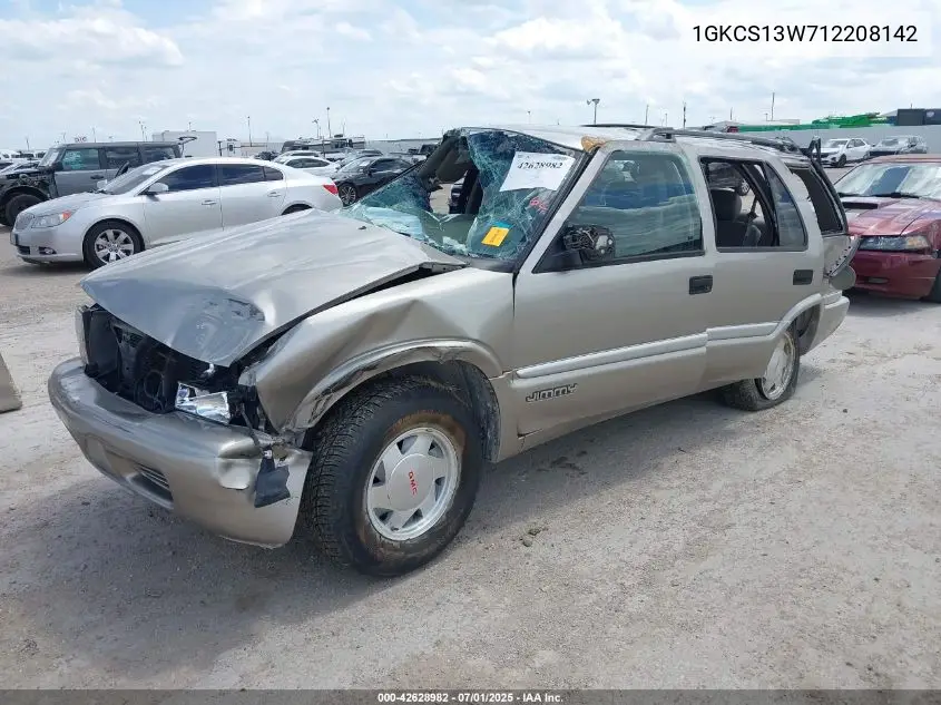 2001 GMC Jimmy Slt VIN: 1GKCS13W712208142 Lot: 42628982