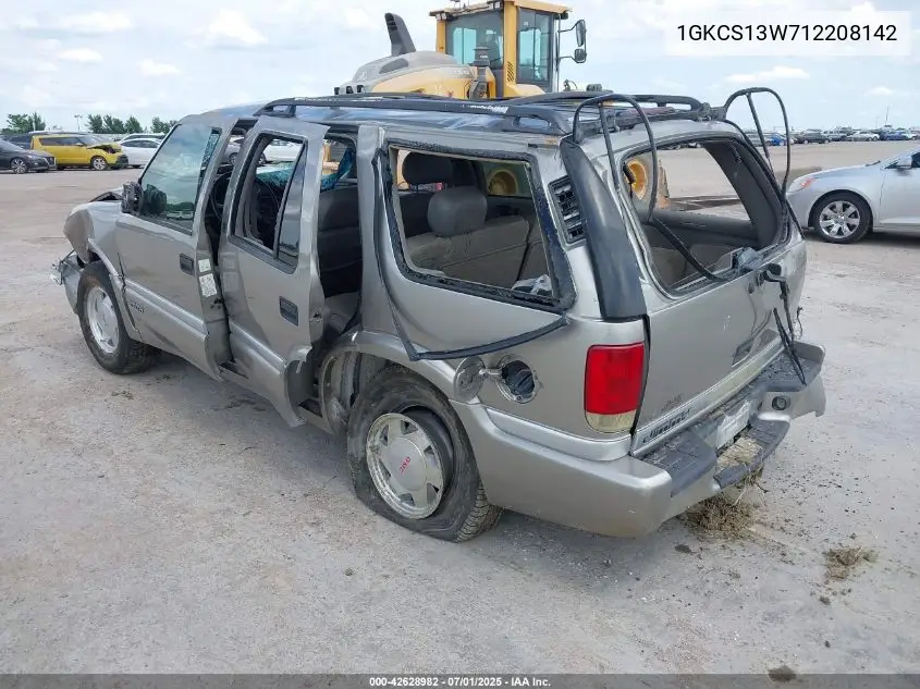 2001 GMC Jimmy Slt VIN: 1GKCS13W712208142 Lot: 42628982