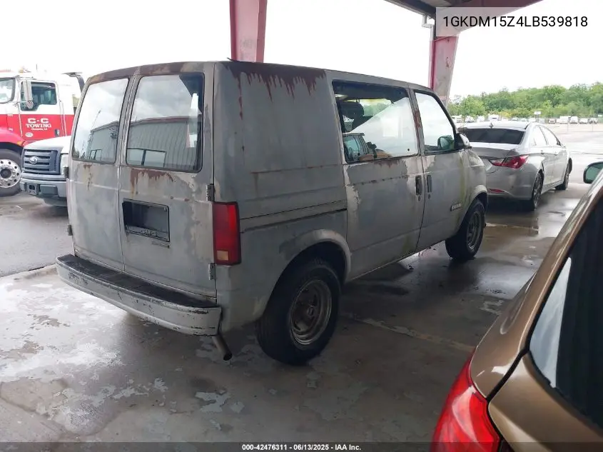 1990 GMC Safari VIN: 1GKDM15Z4LB539818 Lot: 42476311