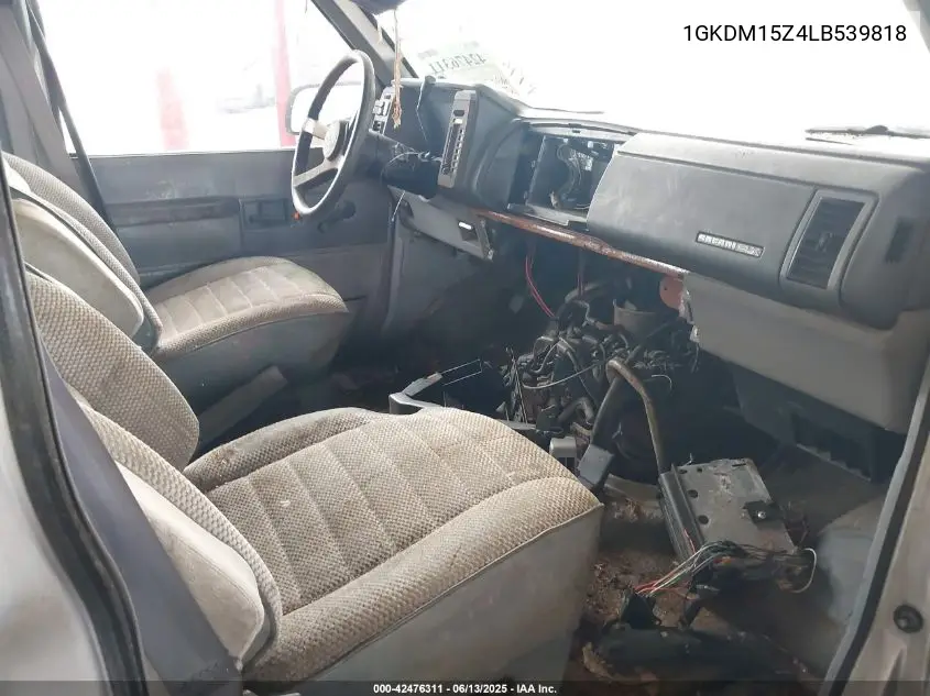 1990 GMC Safari VIN: 1GKDM15Z4LB539818 Lot: 42476311