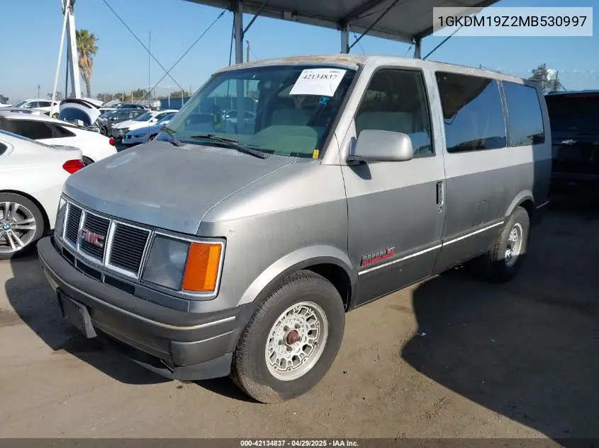 1991 GMC Safari Xt VIN: 1GKDM19Z2MB530997 Lot: 42134837