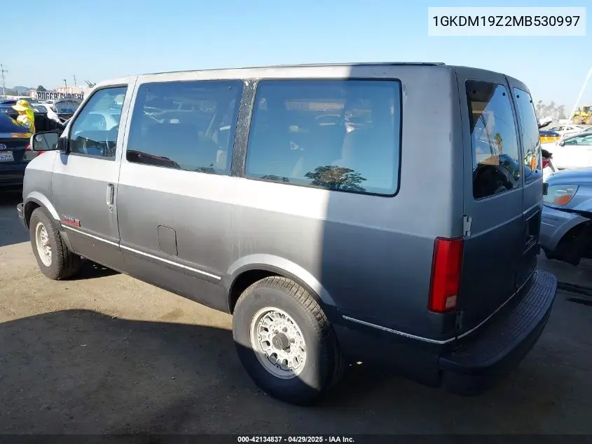 1991 GMC Safari Xt VIN: 1GKDM19Z2MB530997 Lot: 42134837