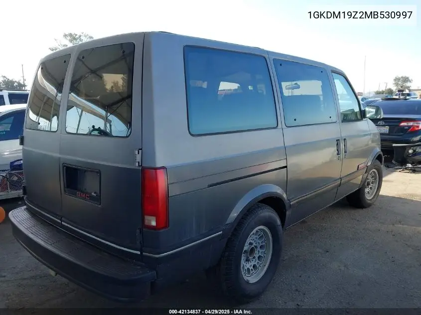 1991 GMC Safari Xt VIN: 1GKDM19Z2MB530997 Lot: 42134837