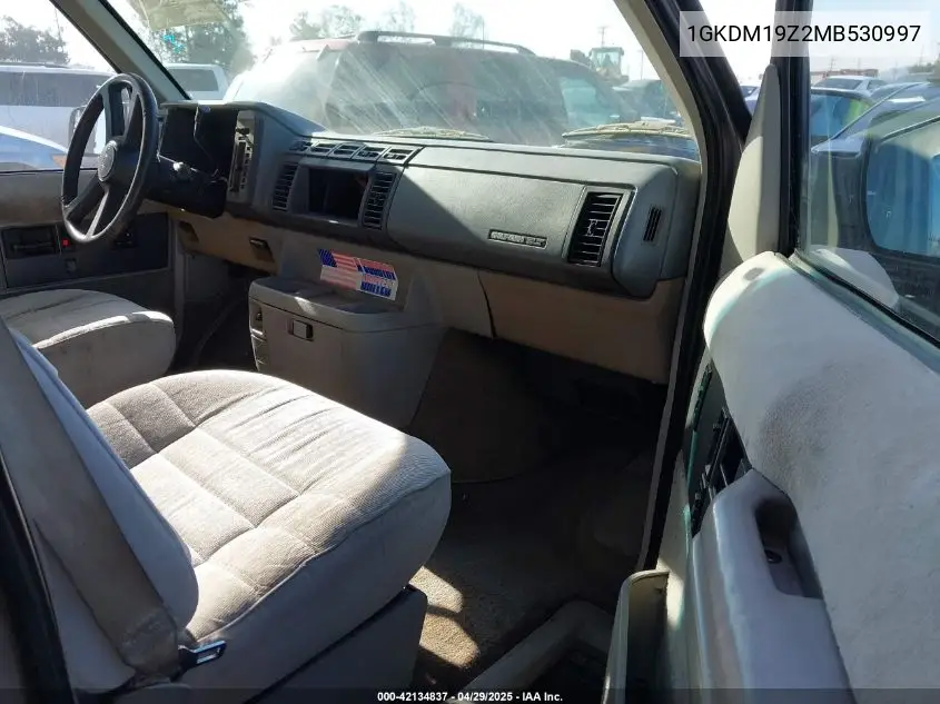 1991 GMC Safari Xt VIN: 1GKDM19Z2MB530997 Lot: 42134837