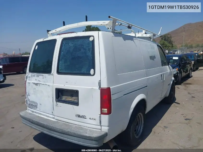 1996 GMC Safari Xt VIN: 1GTDM19W1TB530926 Lot: 42605060