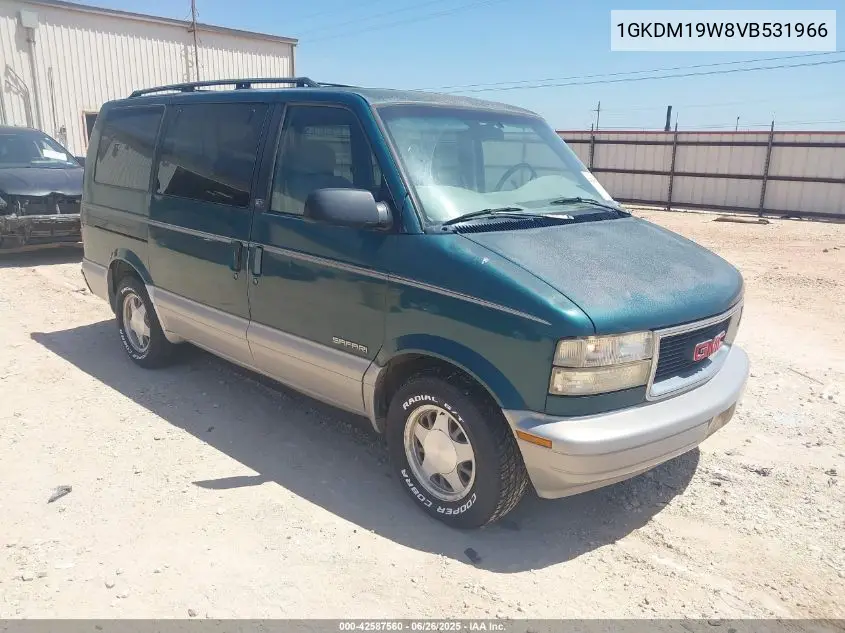 1997 GMC Safari Slx Cmi VIN: 1GKDM19W8VB531966 Lot: 42587560