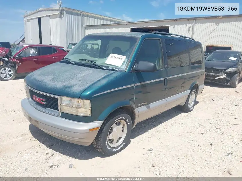 1997 GMC Safari Slx Cmi VIN: 1GKDM19W8VB531966 Lot: 42587560