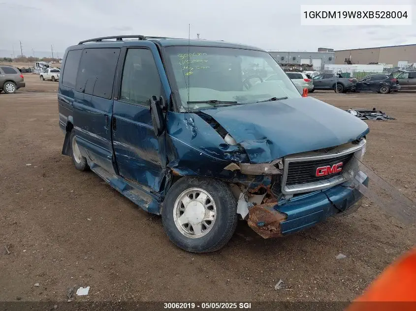 1999 GMC Safari Xt VIN: 1GKDM19W8XB528004 Lot: 30062019