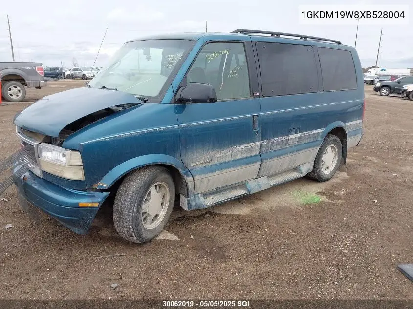 1999 GMC Safari Xt VIN: 1GKDM19W8XB528004 Lot: 30062019