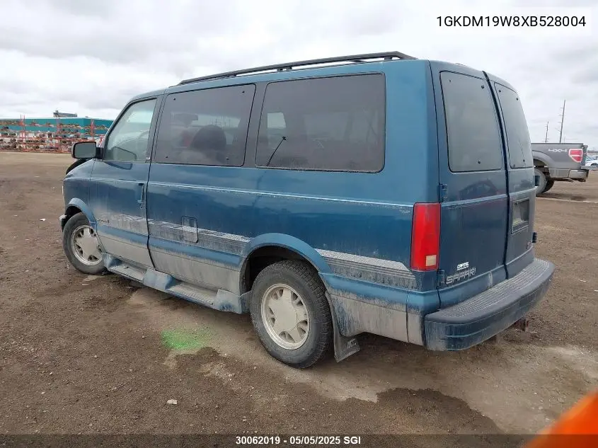 1999 GMC Safari Xt VIN: 1GKDM19W8XB528004 Lot: 30062019