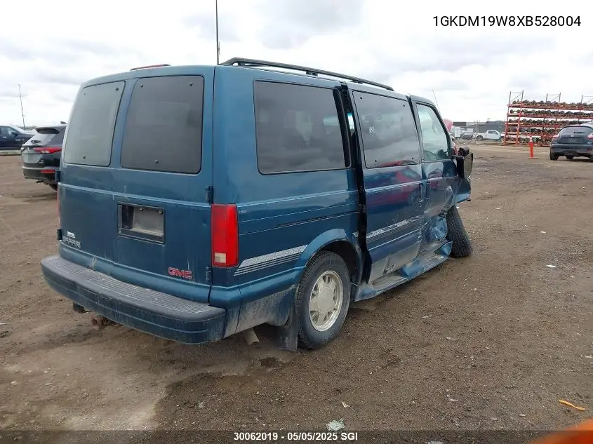 1999 GMC Safari Xt VIN: 1GKDM19W8XB528004 Lot: 30062019