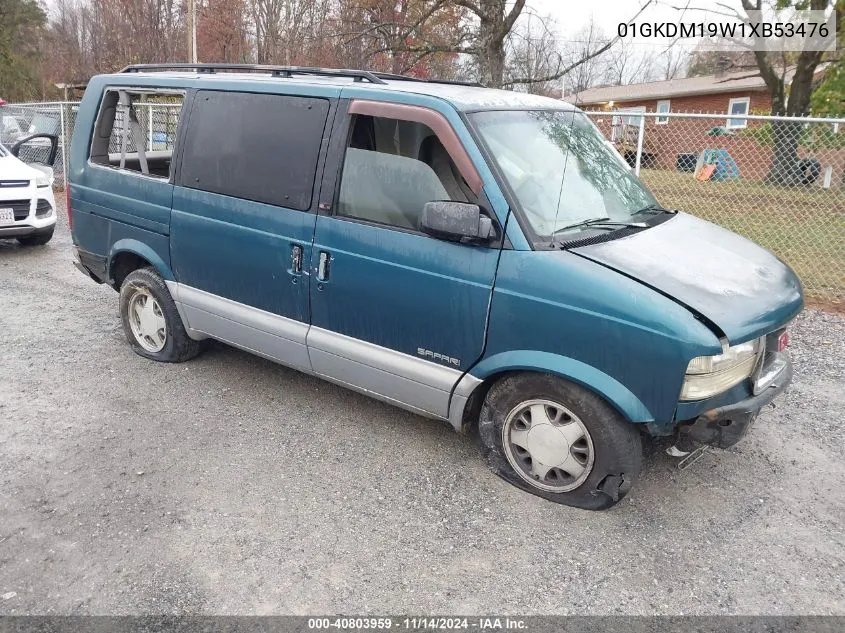 1999 GMC Safari Slt VIN: 01GKDM19W1XB53476 Lot: 40803959