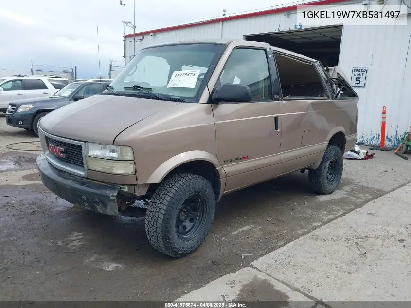 1999 GMC Safari Slt VIN: 1GKEL19W7XB531497 Lot: 41975874