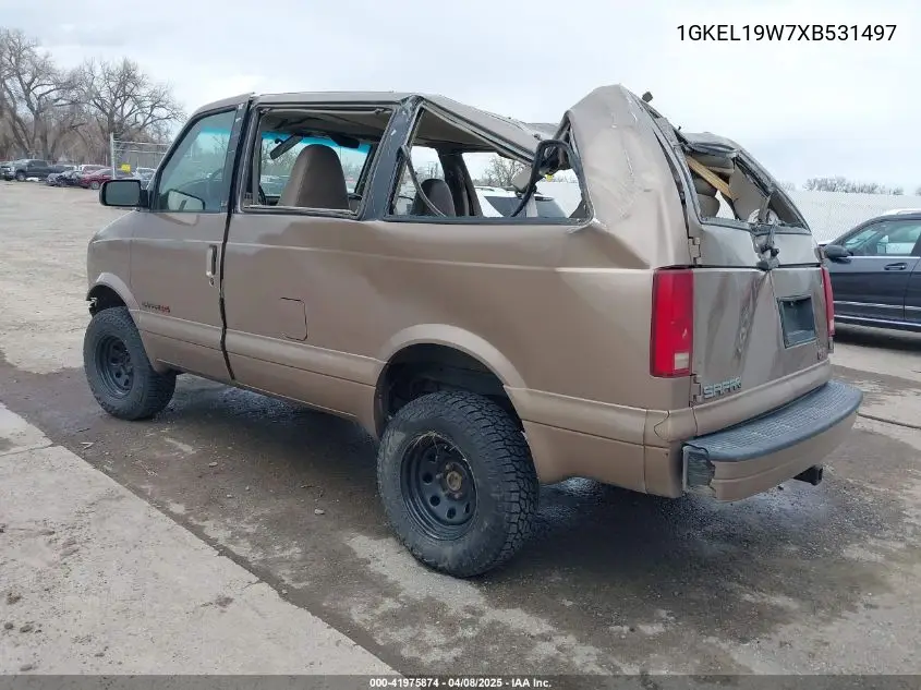 1999 GMC Safari Slt VIN: 1GKEL19W7XB531497 Lot: 41975874