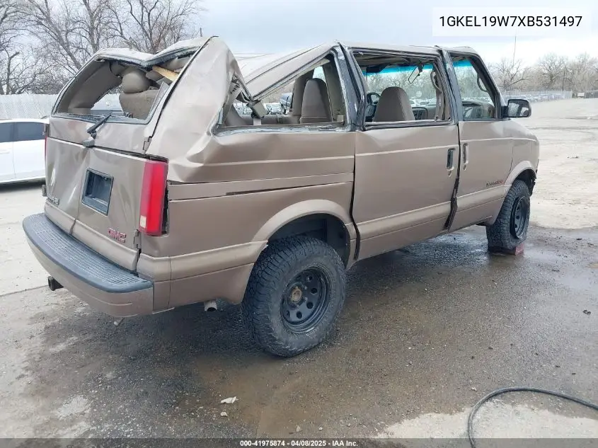 1999 GMC Safari Slt VIN: 1GKEL19W7XB531497 Lot: 41975874