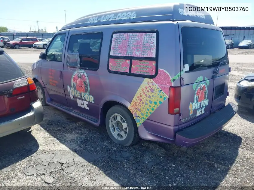 2000 GMC Safari Upfitter Pkg. VIN: 1GDDM19W8YB503760 Lot: 42029752