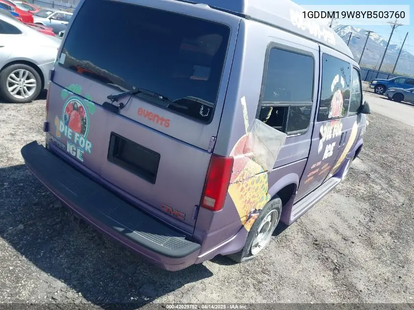 2000 GMC Safari Upfitter Pkg. VIN: 1GDDM19W8YB503760 Lot: 42029752