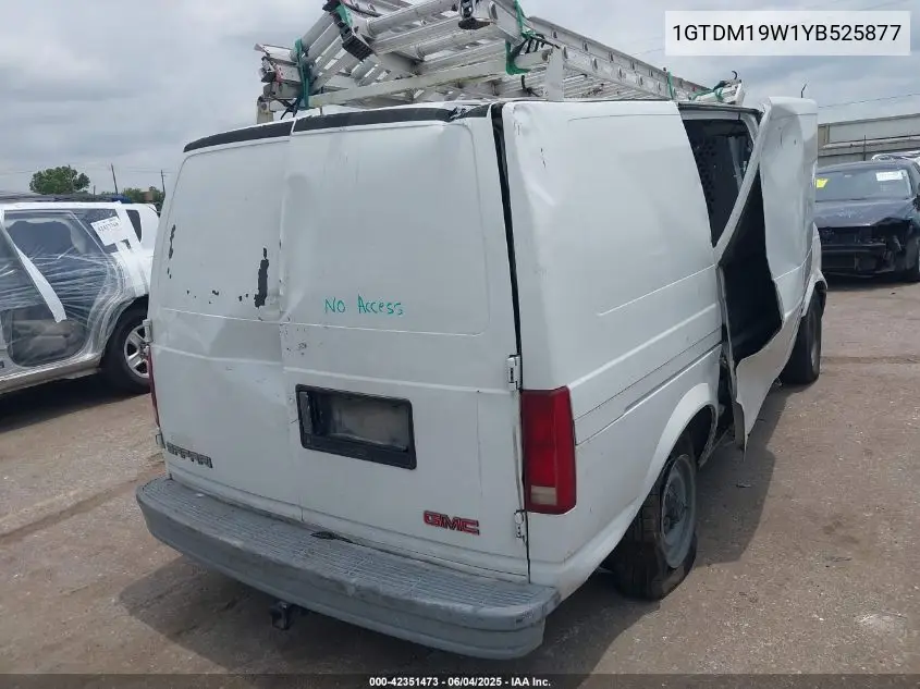 2000 GMC Safari Standard VIN: 1GTDM19W1YB525877 Lot: 42351473