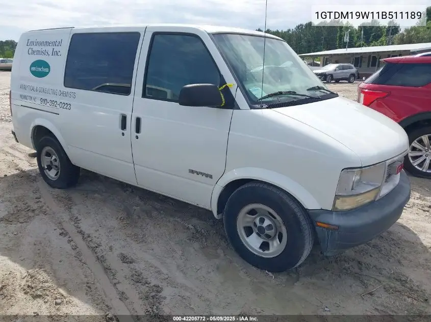 2001 GMC Safari Sl VIN: 1GTDM19W11B511189 Lot: 42205772